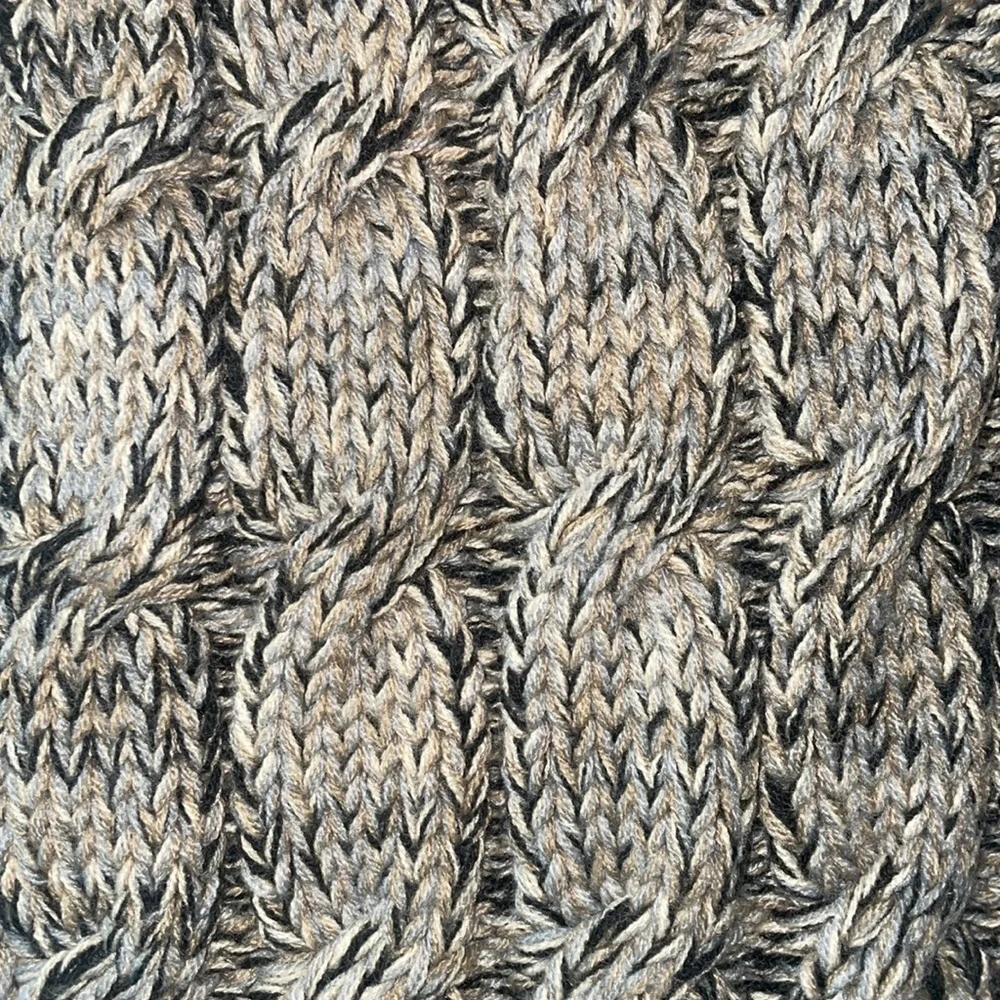 C.C Knit Infinity Scarf Brown Black Gray